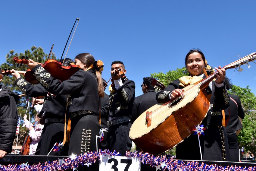 The Colorado Youth Mariachi Program float educates and inspires youths from 7 to 18 with the art of creating music.